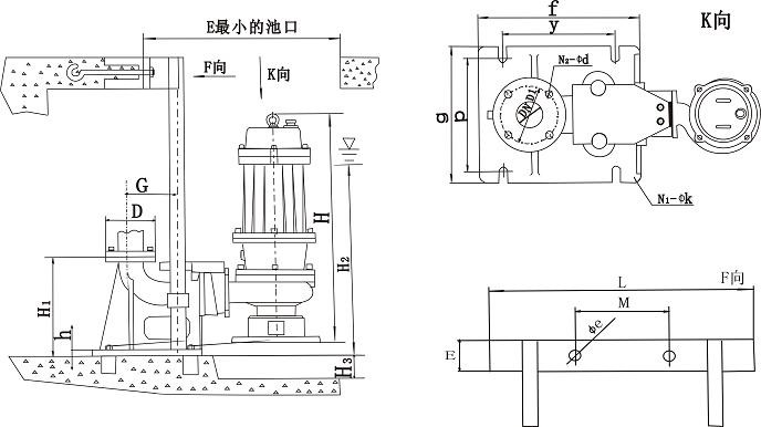 排污泵安装大样图