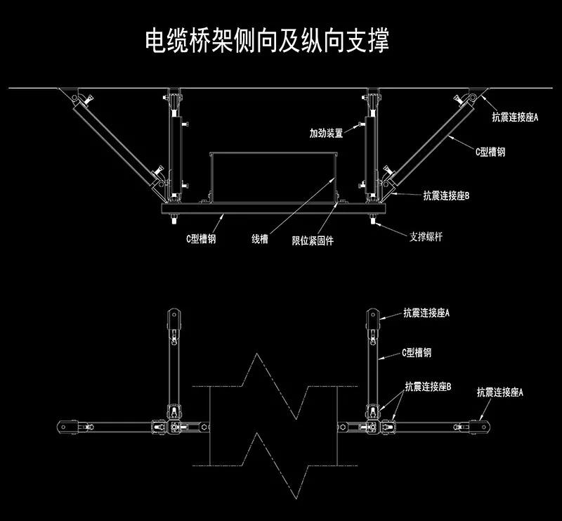 弱电桥架抗震支架距离