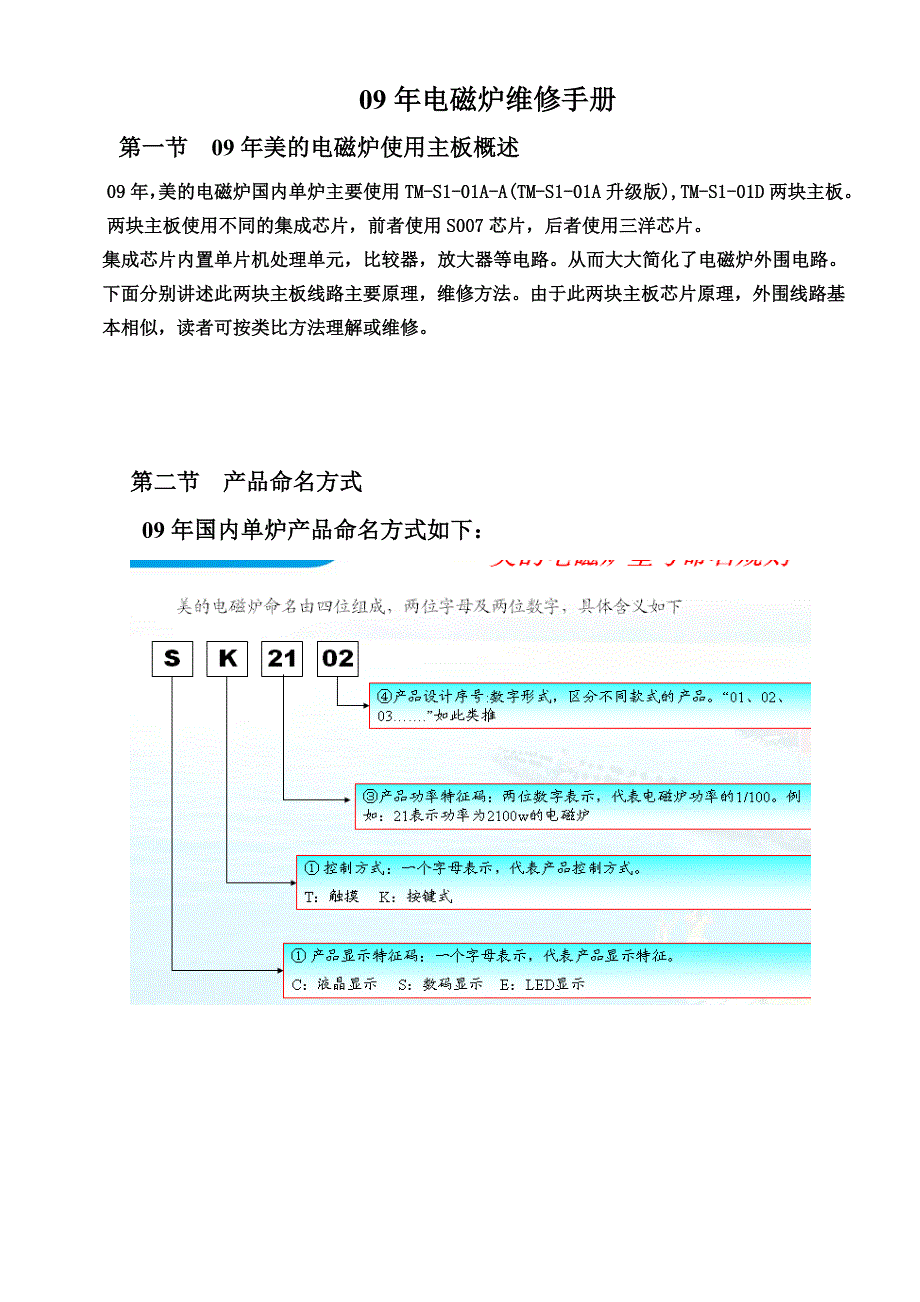 电磁炉维修手册