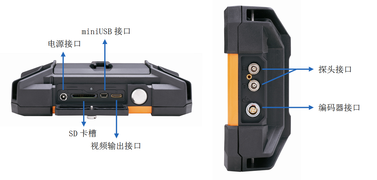 探伤仪有两个接口