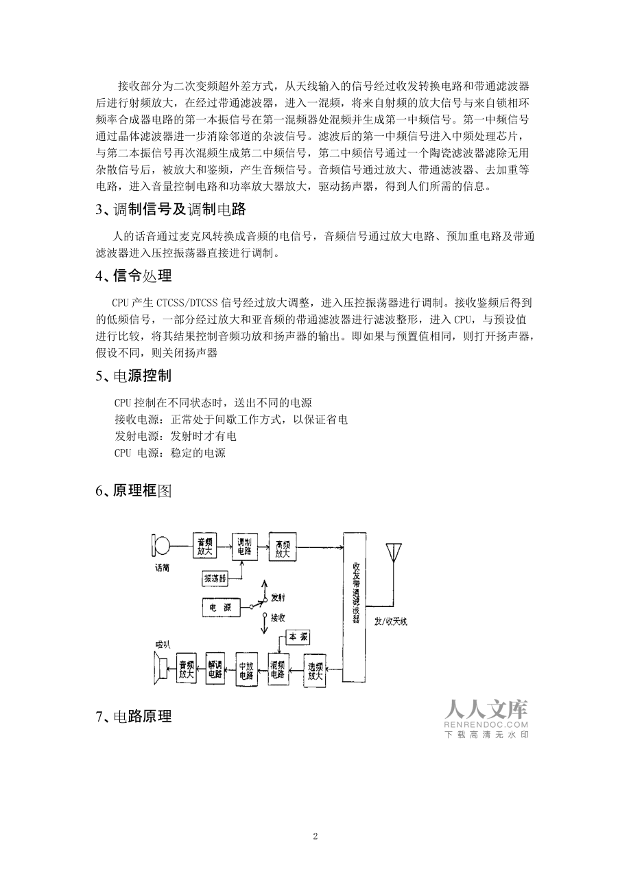 对讲机实验报告