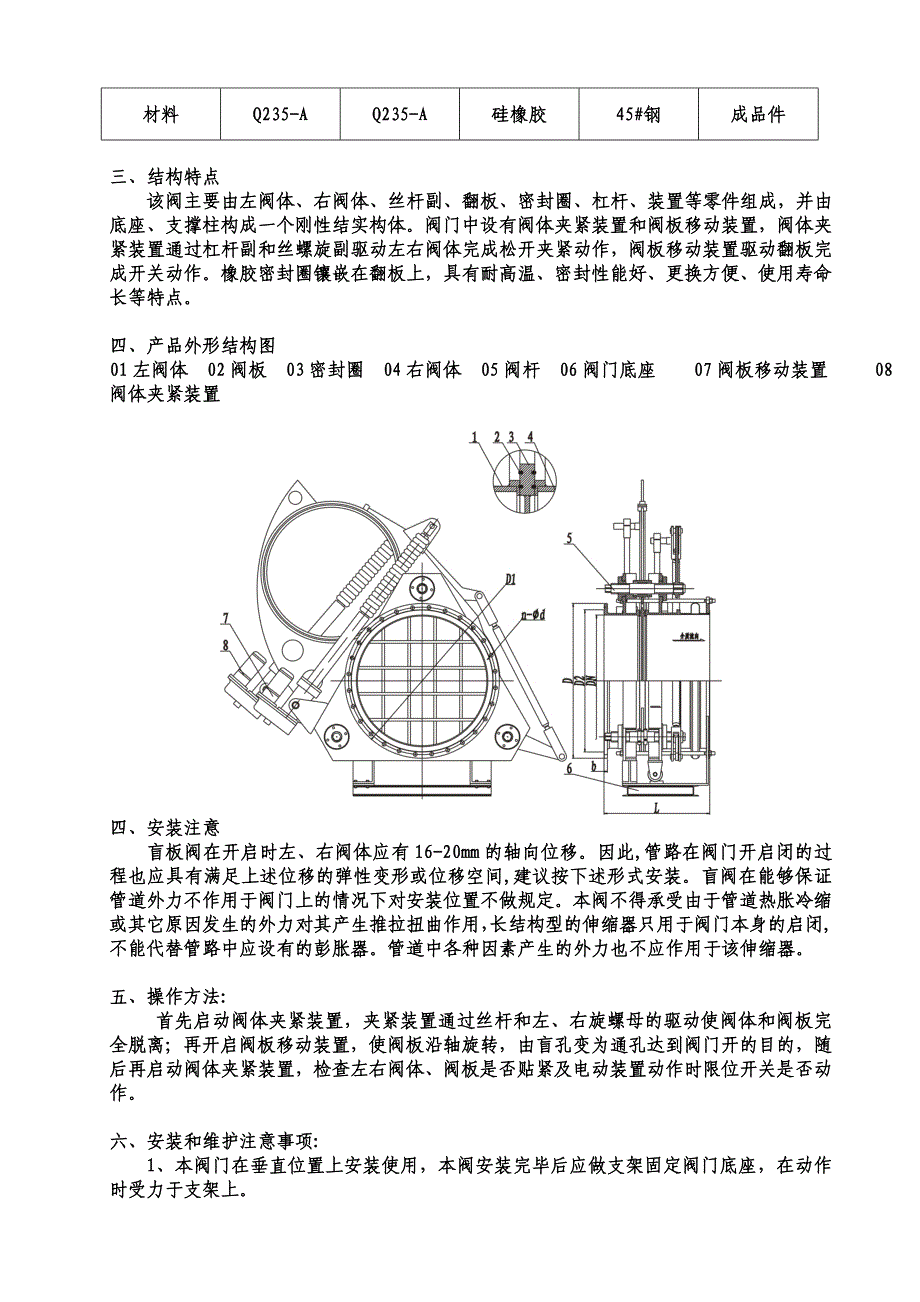 眼镜阀操作注意事项