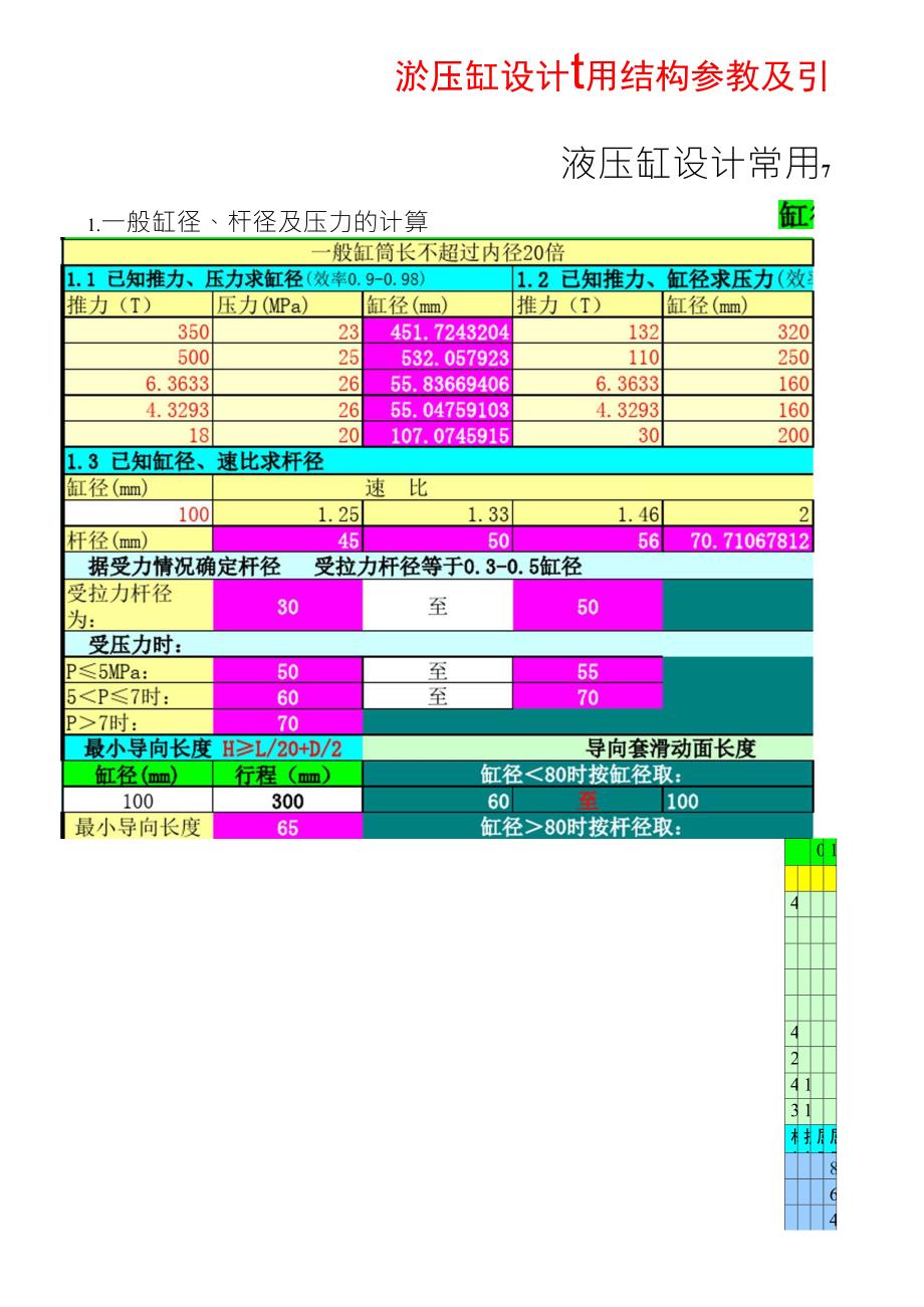 液压缸计算软件