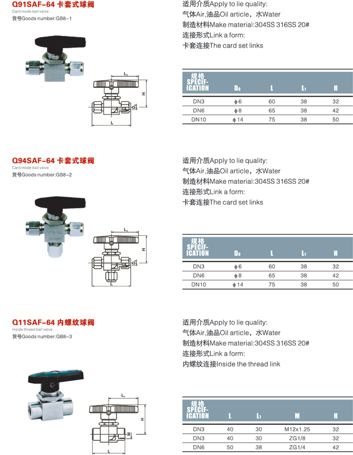 烤漆房与卡套球阀接头结构区别