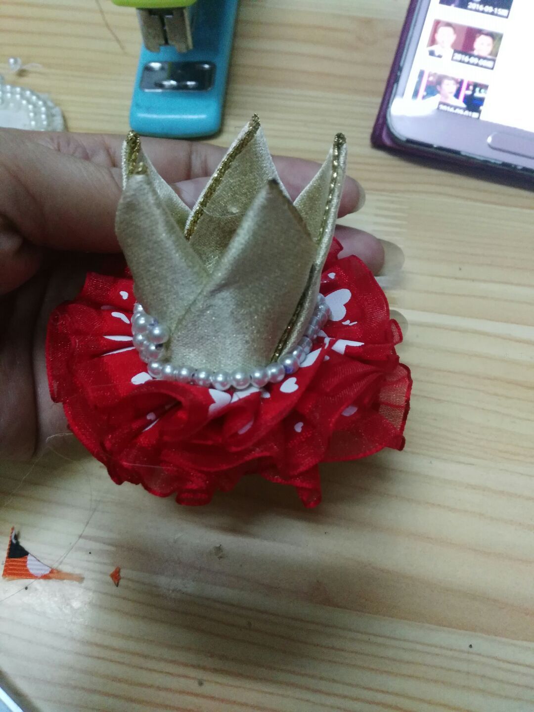 diy手工头冠制作教程
