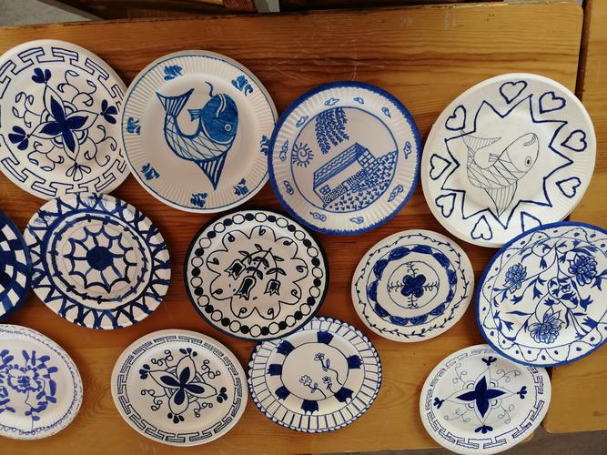 碟子青花瓷画图片大全