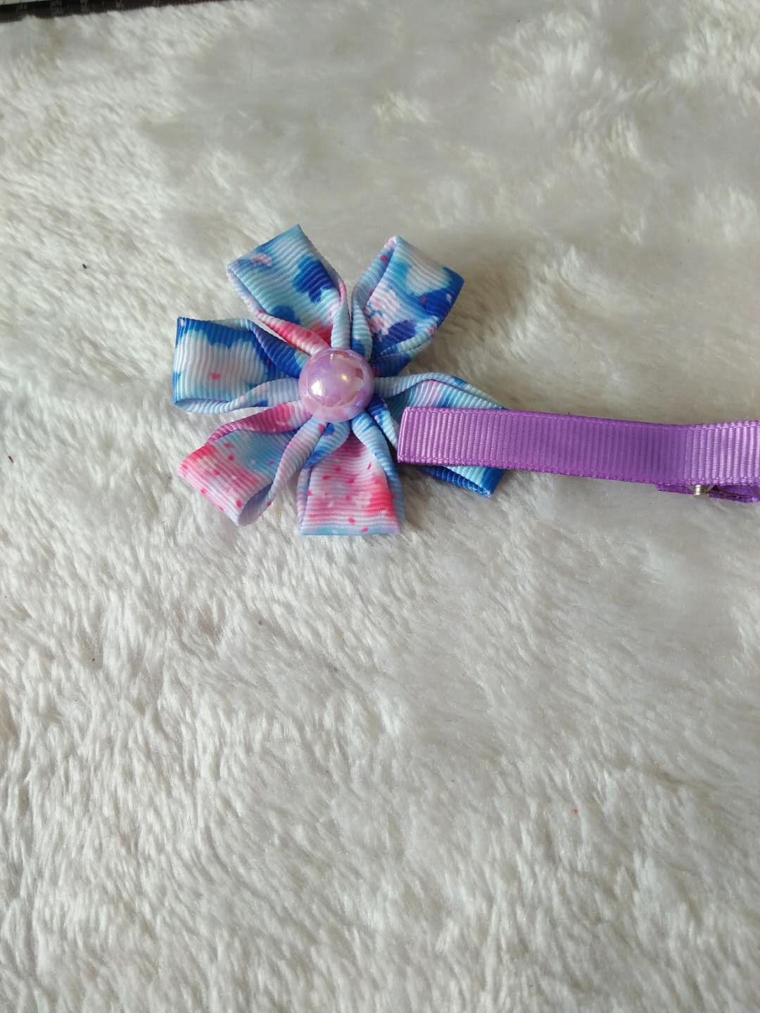 丝带发卡diy